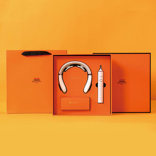 豹牌BP-T12个护套装（颈椎按摩仪+电动牙刷）配4个刷头 按摩仪低频脉冲 商品图1