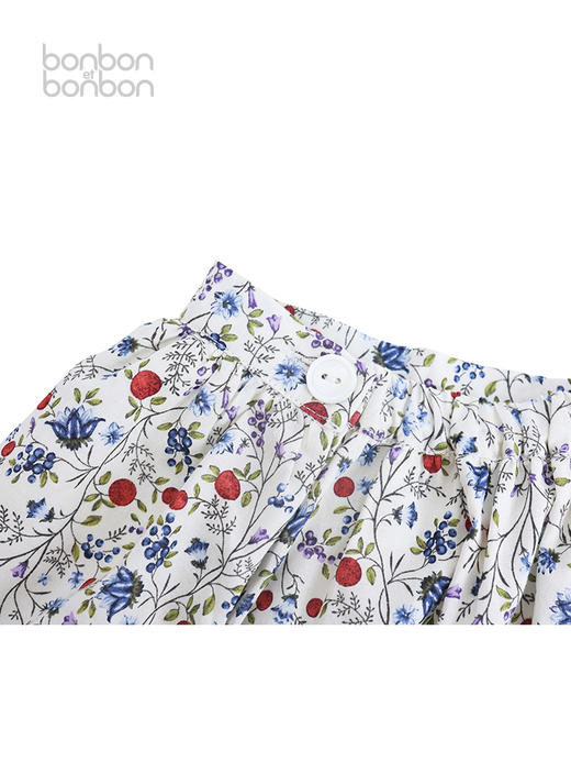 复古碎花鱼尾半裙 商品图3