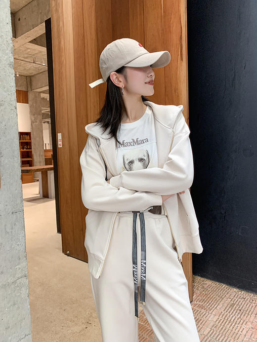 单品包邮 现货 THS-限时 max家 原厂双面布重磅有机棉/M+帽衫宽裁运动裤 BI478 BJ3153 商品图7