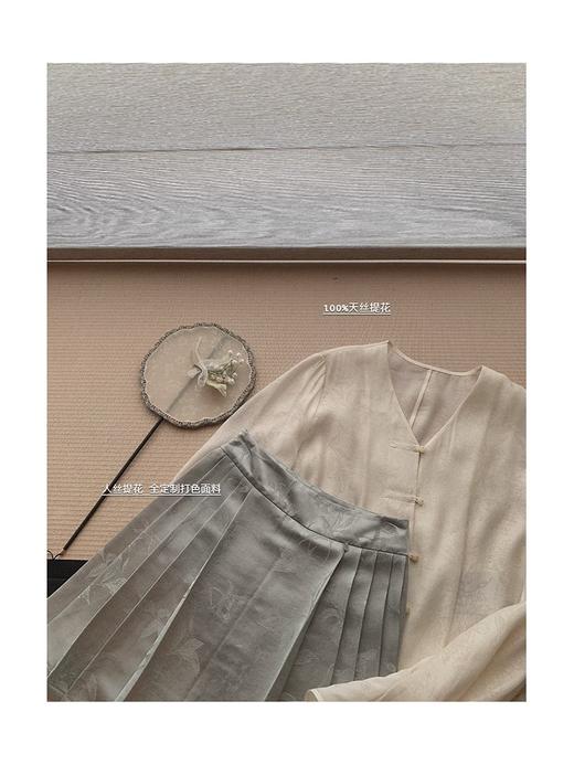 金蘑菇菇 椿山晓与甜荔枝 / 唯美玉色系列 日常结合新中式套装 商品图3