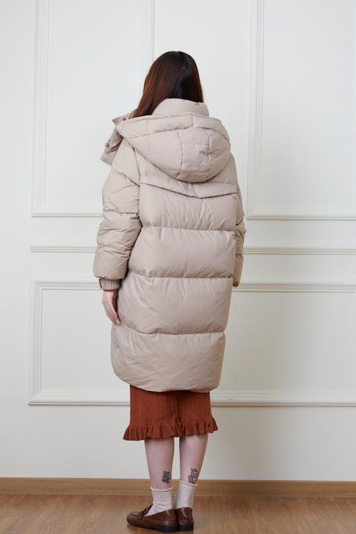 HAYES 杏色韩版百搭中长款羽绒服 19711 商品图3