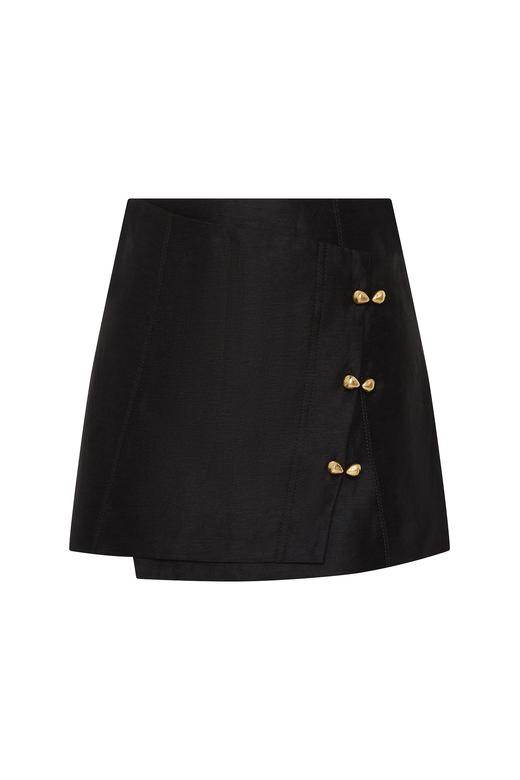 Aje - Amber Mini Skirt - Black - 女装 - 短裙 - 黑色 商品图0