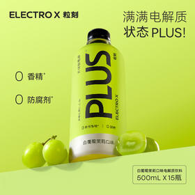 ELECTRO X 粒刻 PLUS 电解质水饮料（葡萄茉莉）500ml*15
