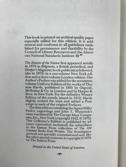 托马斯·哈代《还乡》 配木版画插图 豪华皮装18开 商品图4