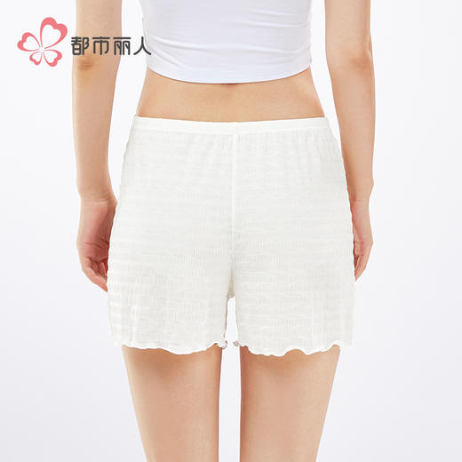 都市丽人舒适打底三分裤薄蕾丝安全裤LLH1B3 商品图3