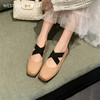 西遇平底芭蕾鞋女新款春夏复古配裙子新中式玛丽珍鞋低跟单鞋V0556509 商品缩略图0