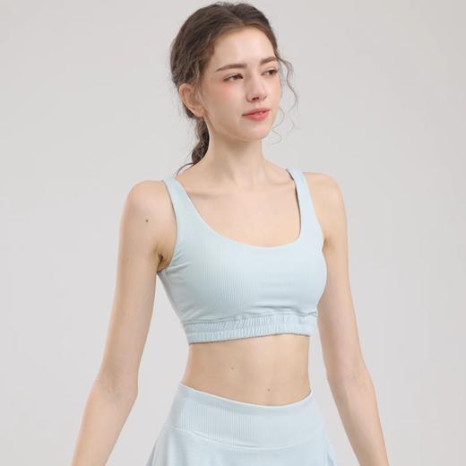 跃牌【瑜堂系列】条纹U型瑜伽文胸多巴胺高强度防震聚拢收副乳运动文胸JYTN020 商品图2