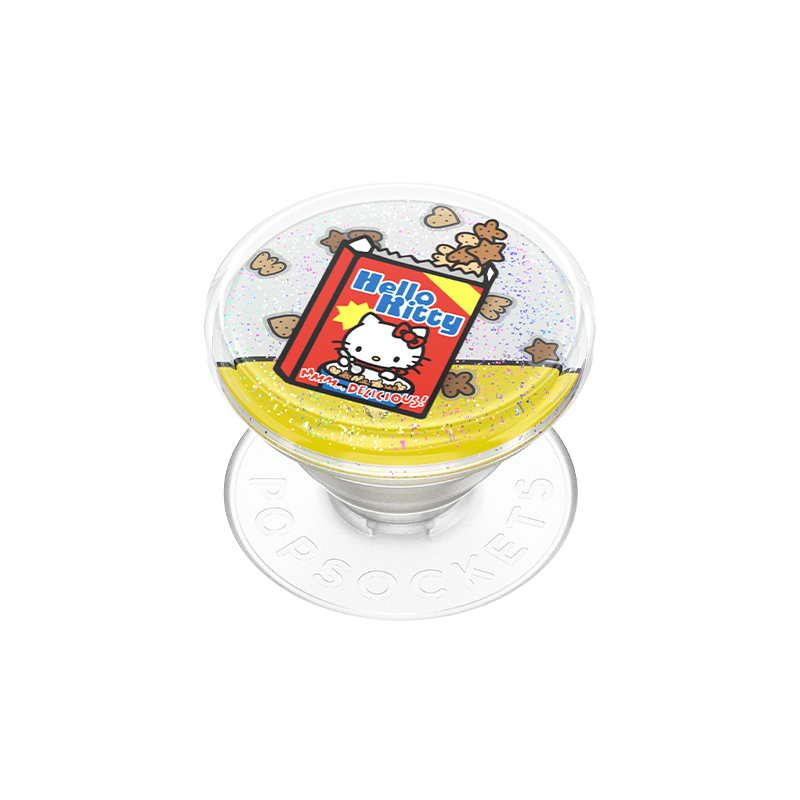 【零食天堂】晃晃麦片盒 PopSockets x Hello Kitty 合作系列 POPGRIP泡泡骚手机粘贴式气囊支架 Tidepool流沙系列 撞色 凯蒂猫 食物 卡通