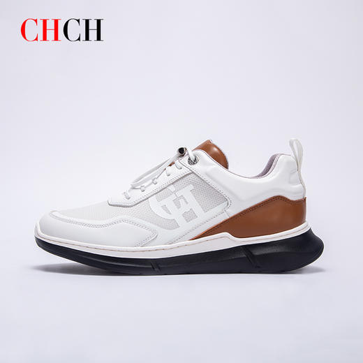 CHCH平衡鞋2025春夏新款伸缩带牛皮拼色男士休闲鞋CP1A2021 商品图4