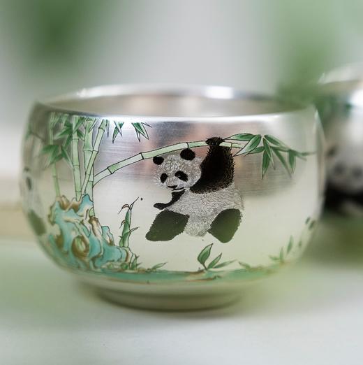 【2件-20】聚陶堂 非遗大师郑文强鎏银茶具套装系列 茶杯茶壶 礼盒装 72小时发 商品图14