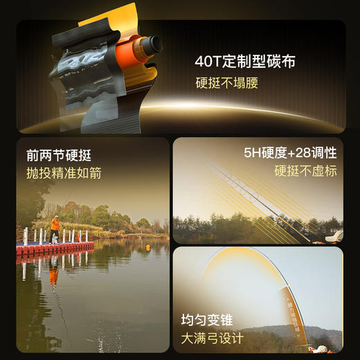 【海棠1.0】佳钓尼小锥度轻量大物竿鲢鳙大鱼竿 商品图1