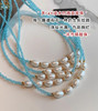 小众品牌乘风姐姐蓝色人鱼姬天然石巴洛克珍珠项链 商品缩略图7