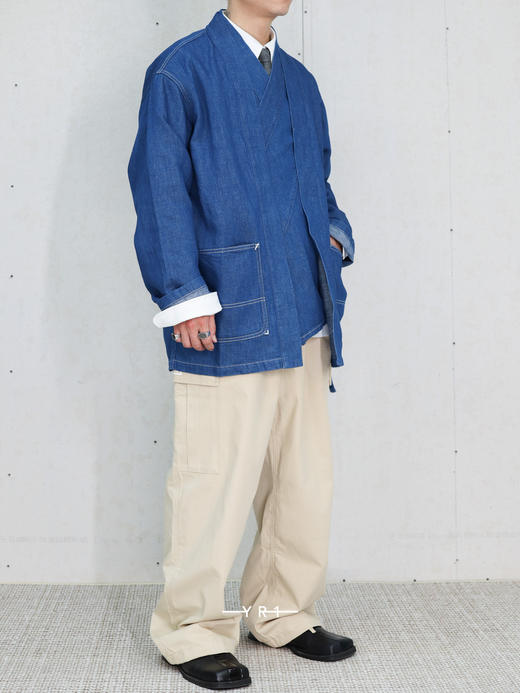 KENZO | 亚麻牛仔和服夹克 商品图1