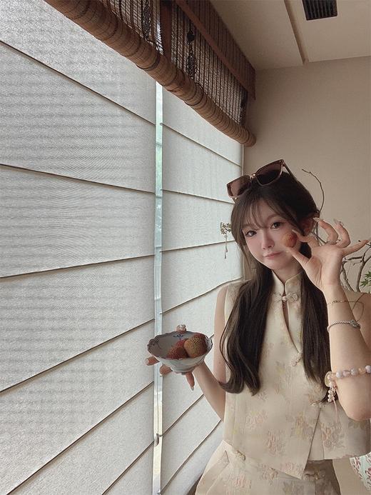 金蘑菇菇 椿山晓与甜荔枝 / 唯美玉色系列 日常结合新中式套装 商品图7