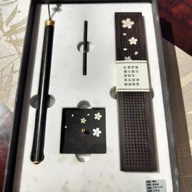 樱花香插套装/紫光檀