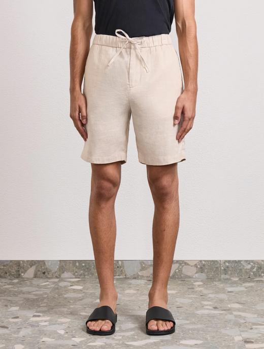 Frescobol Carioca - Felipe Linen Shorts - Sand - 男装 - 短裤 - 沙色 商品图2