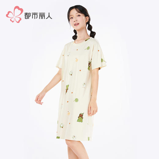 都市丽人超值精选女士特价棉质短袖套装薄32支CVC单面短袖类LHH6B1 商品图2