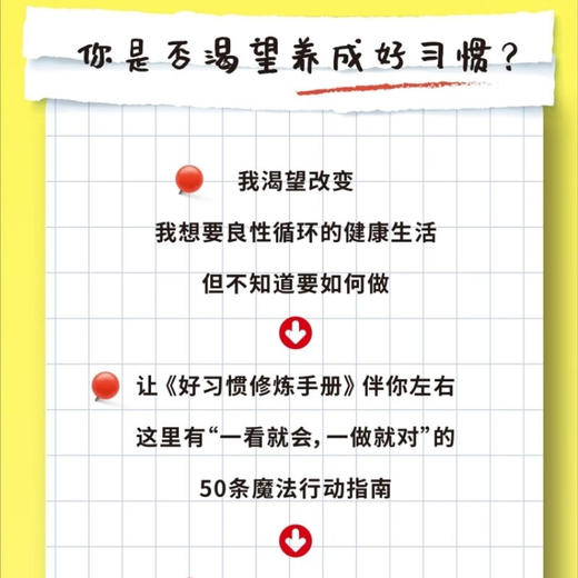 好习惯修炼手册：一看就会，一做就对的50条魔法行动指南 商品图1