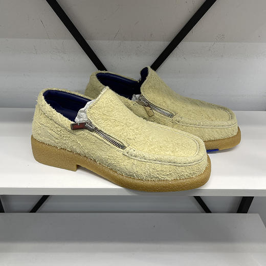 BUR*E**Y/巴*莉 Chance Low 男士绒面革拉链低帮休闲时尚乐福鞋 商品图0