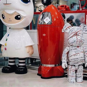 WESCO火箭垃圾桶复古客厅超大创意摆件