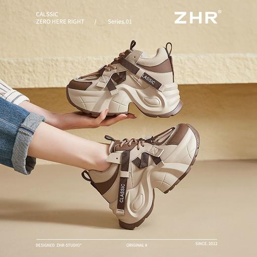 ZHR则则厚底透气老爹鞋显瘦女鞋春季新款ins百搭休闲运动鞋女增高 商品图9