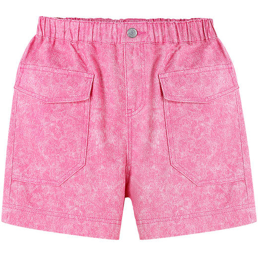 【软软牛仔裤】女童全腰梭织短裤夏季新款安奈儿童装EG526115 商品图6