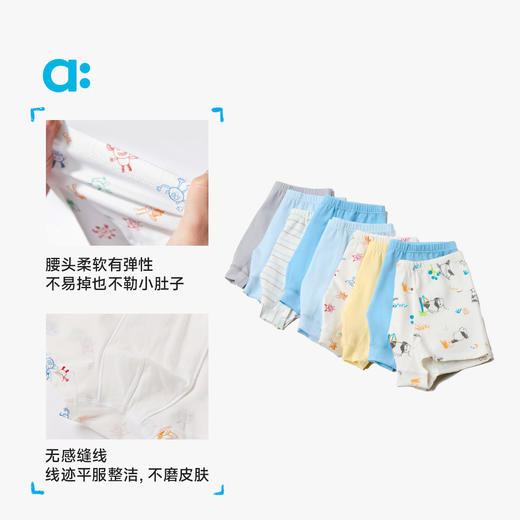 【春Vol.1】allblu幼岚【不卡裤】儿童内裤男童女童25春新款不卡屁股平角短裤ZY 商品图4