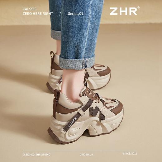 ZHR则则厚底透气老爹鞋显瘦女鞋春季新款ins百搭休闲运动鞋女增高 商品图5