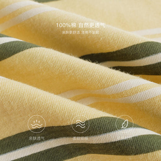 马克珍妮男童美式休闲条纹短袖T恤 儿童上衣2025年春夏新款550626 商品图4