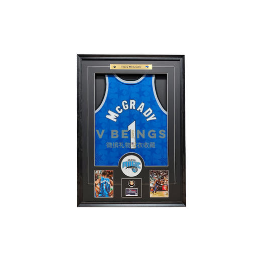 收藏系列 麦迪 魔术队1号蓝色 亲笔签名球衣 商品图0