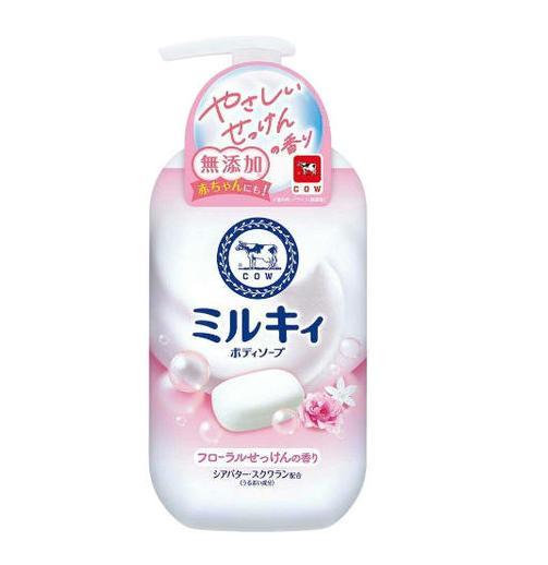 COW 牛乳石碱 花香沐浴露 500ml 商品图0