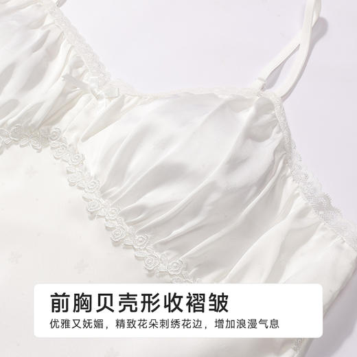 都市丽人好睡好眠女士丝质吊带套装薄冰雪丝提花无袖类LHH6B7 商品图7