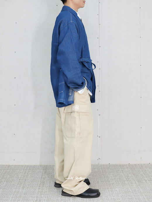 KENZO | 亚麻牛仔和服夹克 商品图3