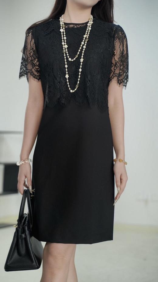 M1 臣禾	【立裁小黑裙】蕾丝罩衫 无袖背心裙连衣裙	JZ251020175 商品图8