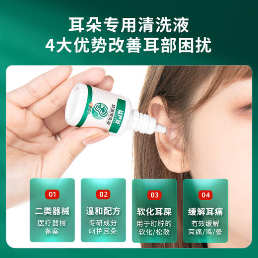 益严舒耳道清洗液适用于耳痒耳痛耳鸣眩晕清洗耳道消炎清洁洗耳器 商品图1