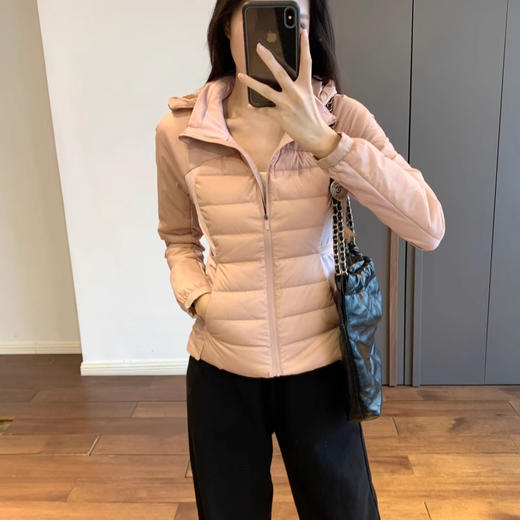 代工厂lulu同款去标白鹅绒修身轻薄羽绒服 商品图10