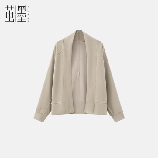茧墨 简约松弛感柔风空气层开衫 商品图0
