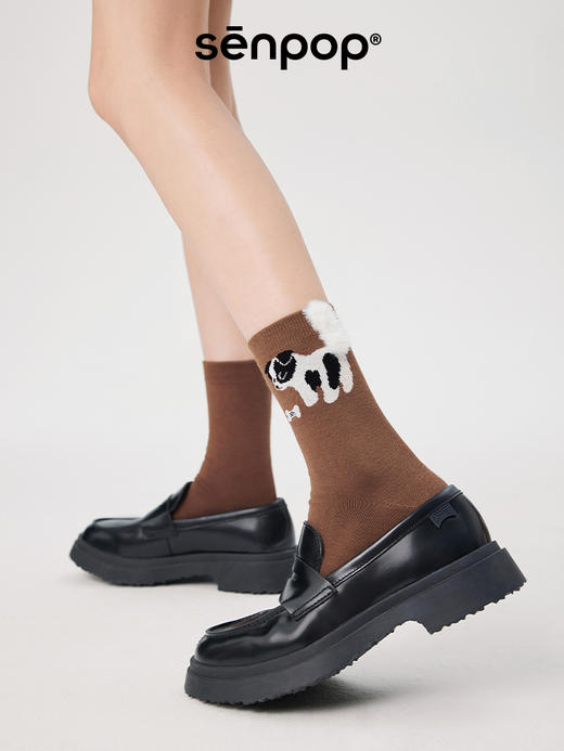 【代发】上森派系袜子小狗尾巴凸凸中筒袜（下单后不接受退款，请谨慎下单） 商品图1