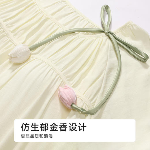 都市丽人生活家居女士梭织棉短袖裙薄麻麻纱短袖类LHH6D2 商品图7