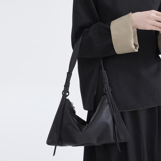 Somlord神洛单肩包流苏腋下包2025新款高级通勤时尚百搭饺子包 商品图0