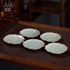 问鼎汝瓷鼎峰系列天青宝相杯碟