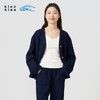 2楼素然靛蓝染席纹蓝布外套吊牌价1850 商品缩略图4