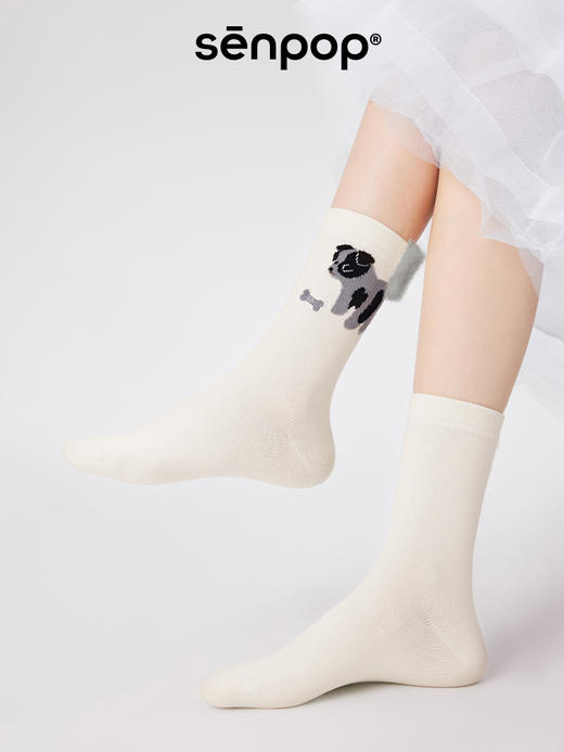 【代发】上森派系袜子小狗尾巴凸凸中筒袜（下单后不接受退款，请谨慎下单） 商品图9