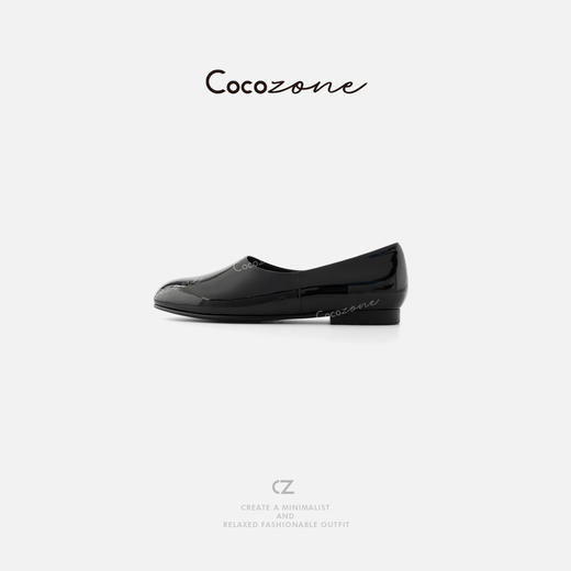 COCO ZONE 刘一一 2025新款英伦风复古一脚蹬单鞋CD2A0463 商品图0