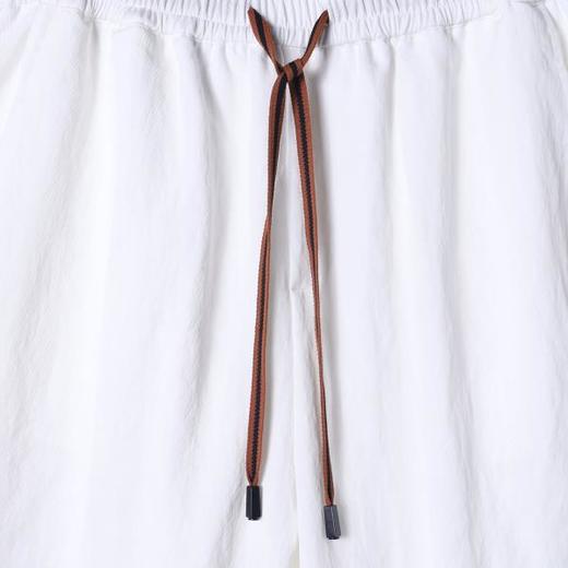 K99夏季高级感新款潮牌纯色松紧抽绳直筒长裤时尚运动百搭男士休闲裤 商品图2