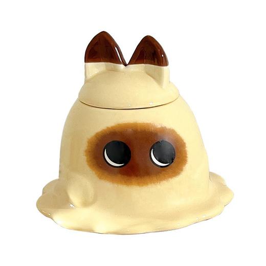 「礼盒装！创意马克杯」卡通可爱带盖勺创意大容量水杯 女杯子搞怪情侣咖啡杯陶瓷杯马克杯餐饮用具 商品图4