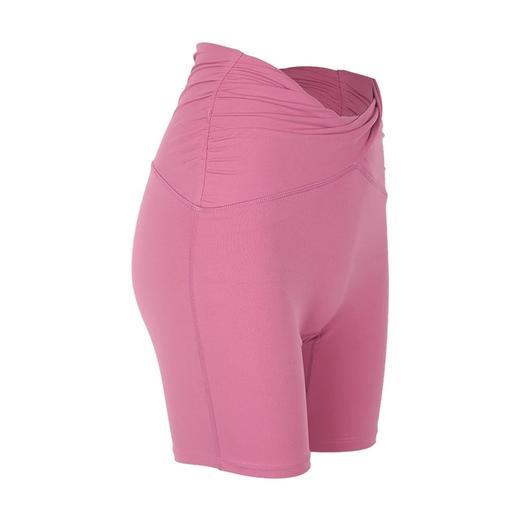 跃牌【禅语梵心】裸感缩褶瑜伽紧身短裤女夏季高弹提臀四分骑行裤运动健身短裤DK3119 商品图4