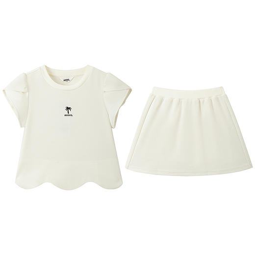 女童圆领短袖针织套装夏季新款安奈儿童装EG521121 商品图6