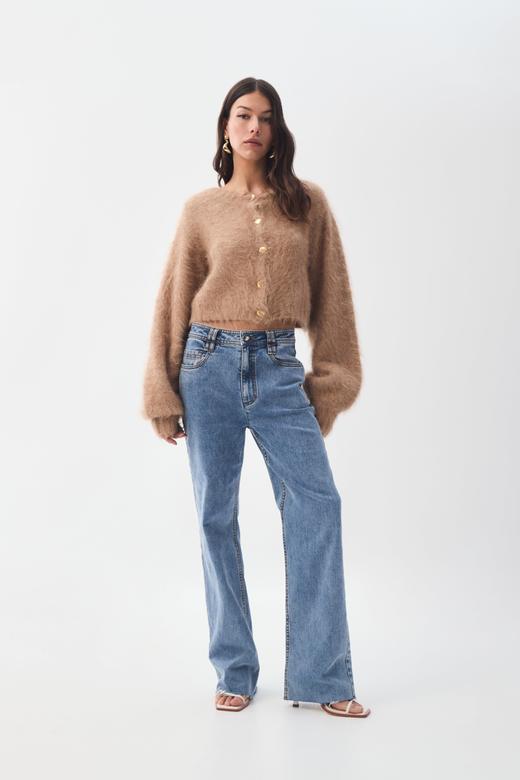 Aje - Juno Bootleg Jeans - Coastal Wash - 女装 - 牛仔裤 - 牛仔蓝 商品图1