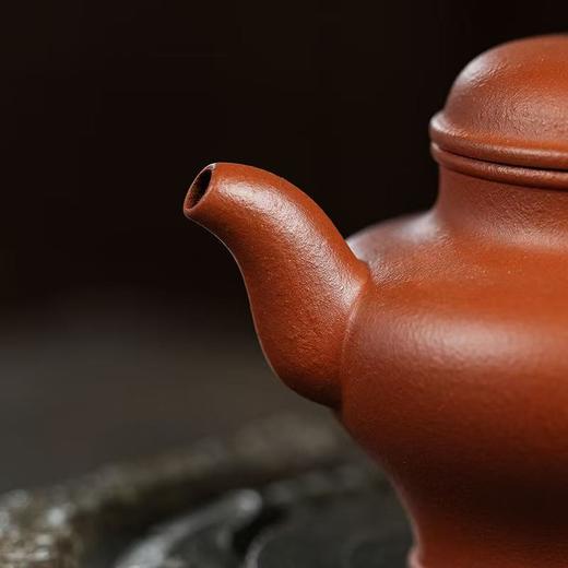 「宫灯」小煤窑生砂生料朱泥    140cc    作者 李法娣 宜兴紫砂 商品图3